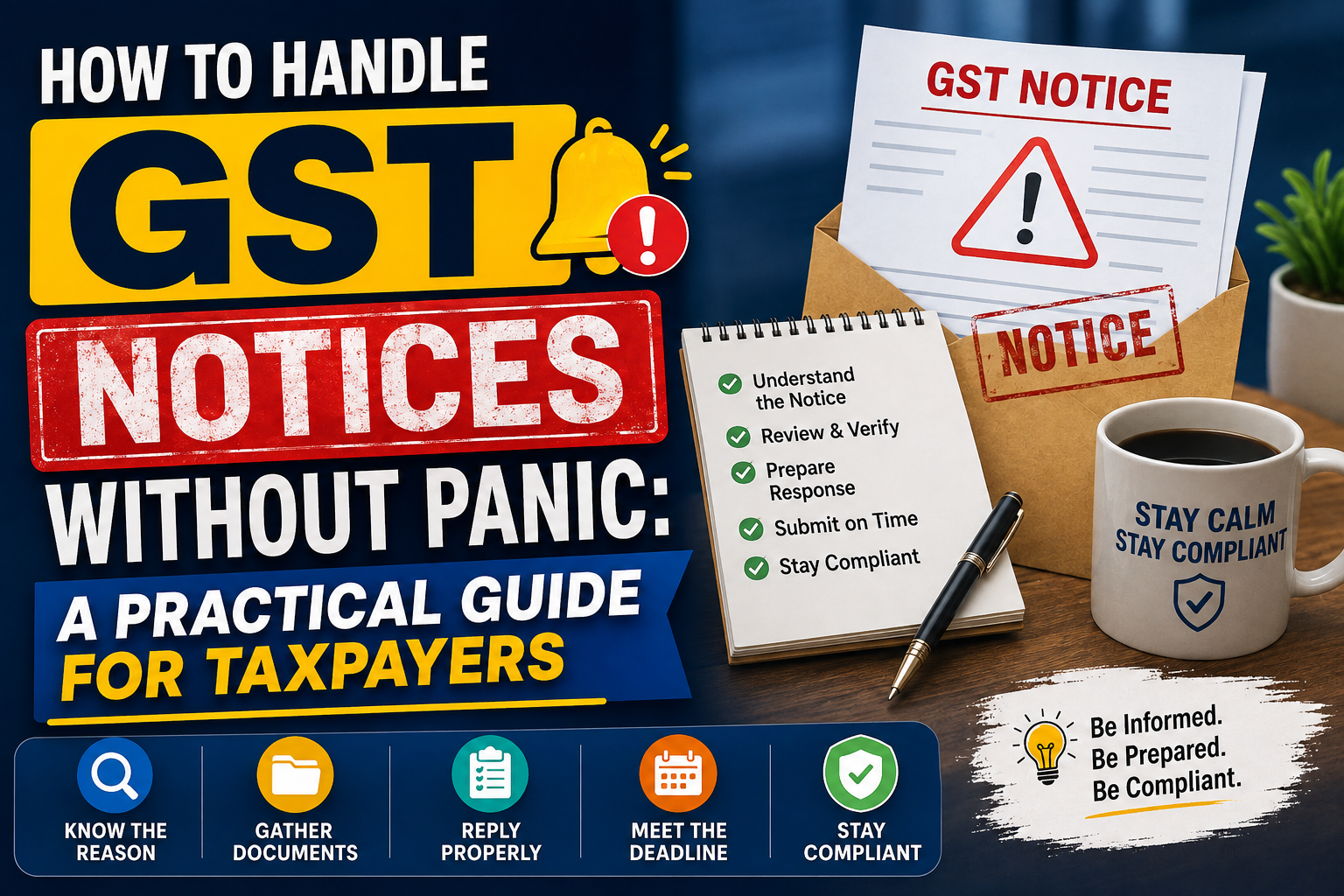 How To Handle GST Notices Without Panic: A Practical Guide For Taxpayers